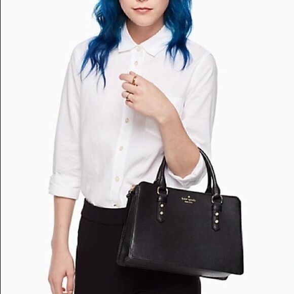 KATE SPADE mulberry street lise satchel black New with tag - Picture 3 of 9